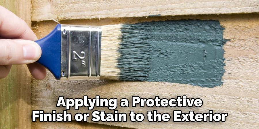 Applying a Protective Finish or Stain to the Exterior