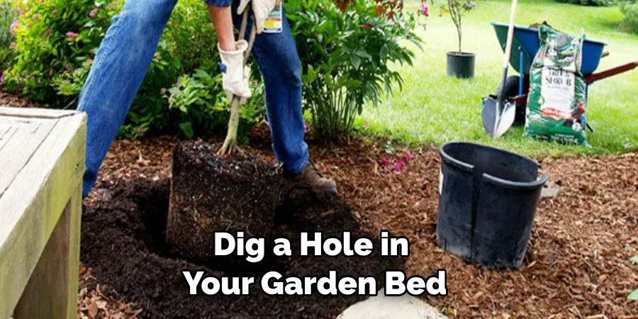 Dig a Hole in Your Garden Bed