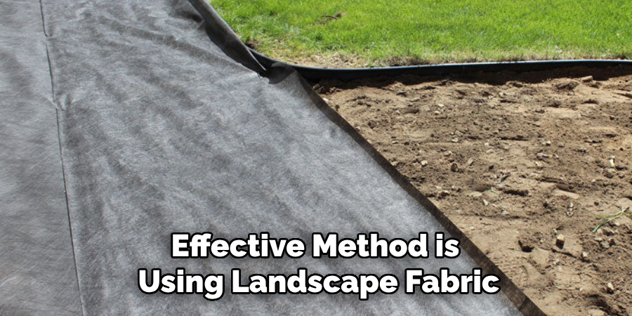 Effective Method is Using Landscape Fabric