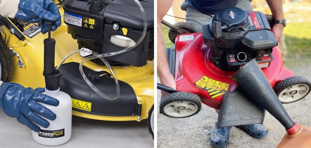 How to Empty Lawn Mower Gas