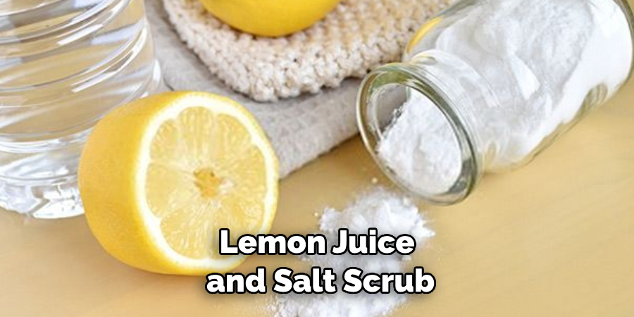 Lemon Juice and Salt Scrub