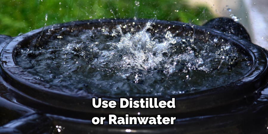  Use Distilled or Rainwater