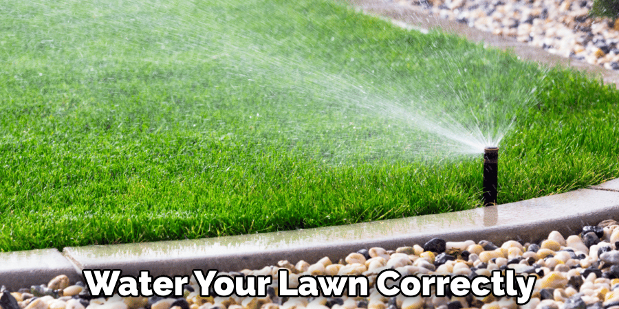 Water Your Lawn Correctly
