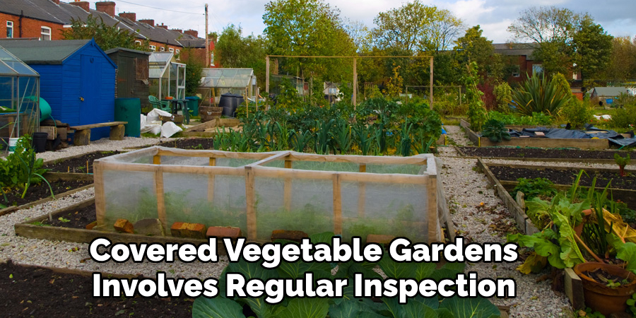 Covered Vegetable Gardens Involves Regular Inspection