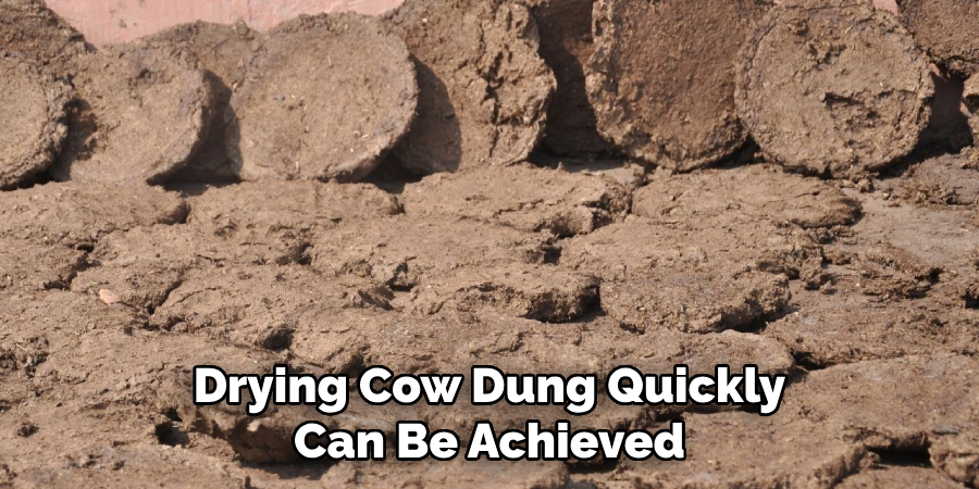 Drying Cow Dung Quickly Can Be Achieved