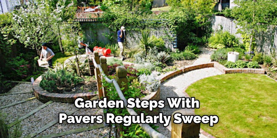 Garden Steps With Pavers Regularly Sweep