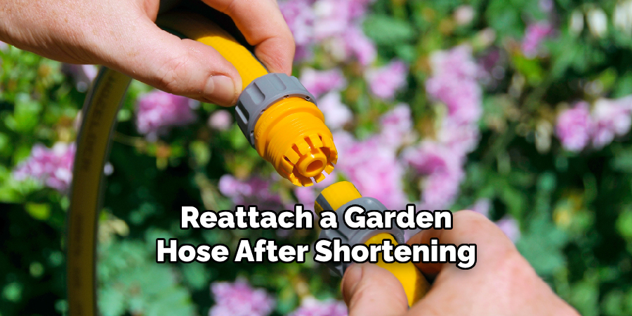 Reattach a Garden Hose After Shortening