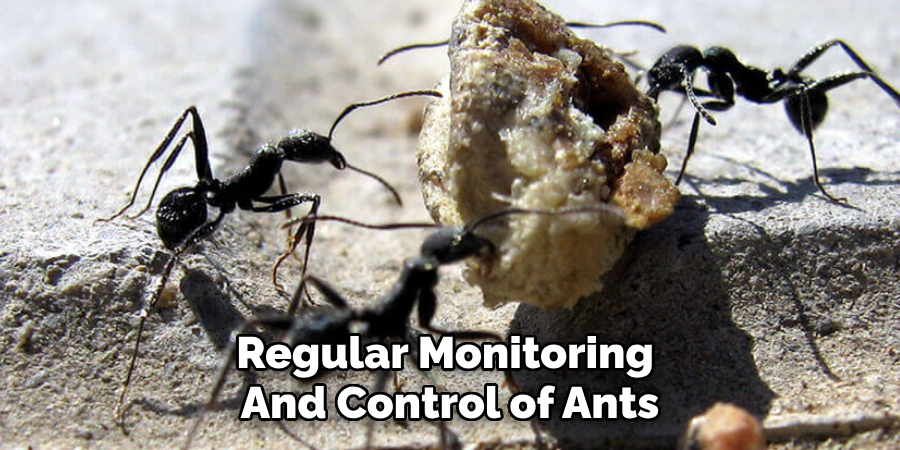 Regular Monitoring 
And Control of Ants