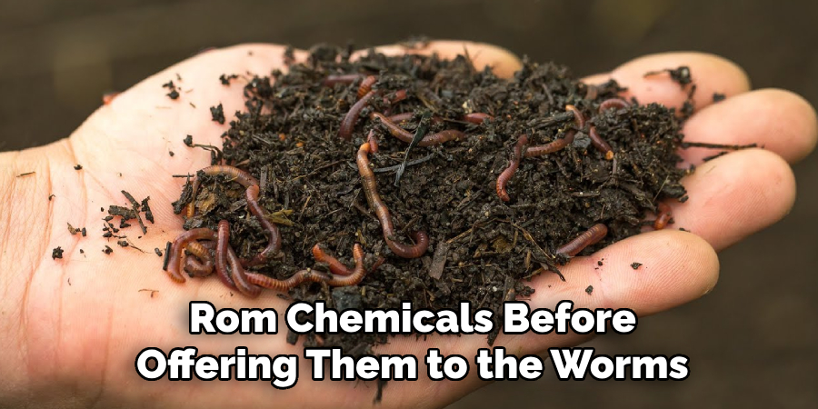 Rom Chemicals Before Offering Them to the Worms