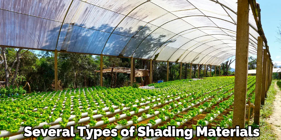 Several Types of Shading Materials