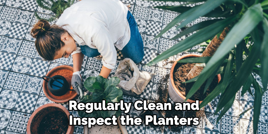 Regularly Clean and Inspect the Planters
