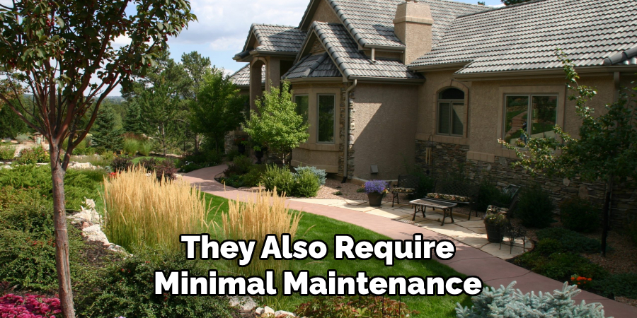They Also Require Minimal Maintenance