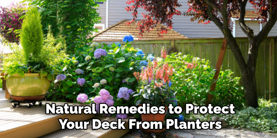 Use Natural Remedies to Protect 
Your Deck From Planters 