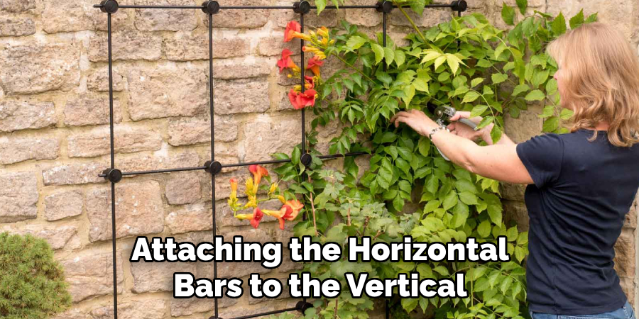Attaching the Horizontal Bars to the Vertical