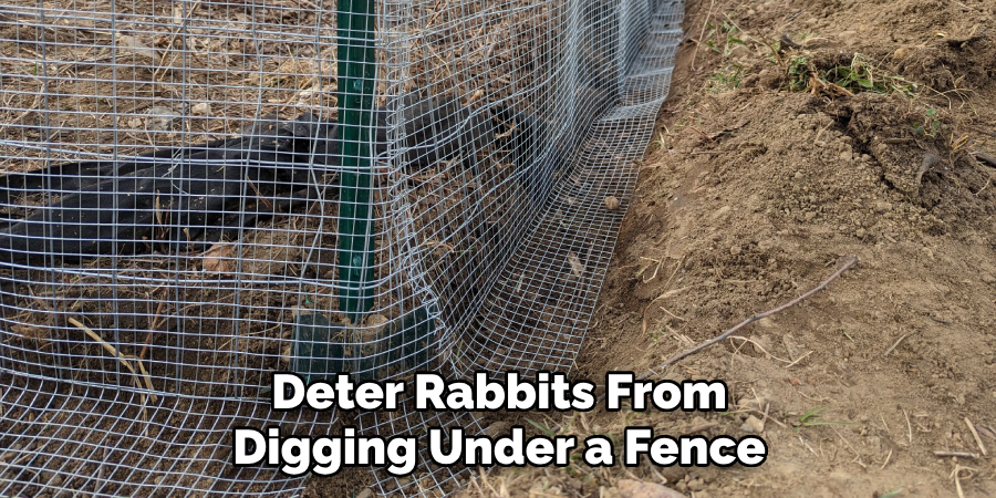 Deter Rabbits From Digging Under a Fence