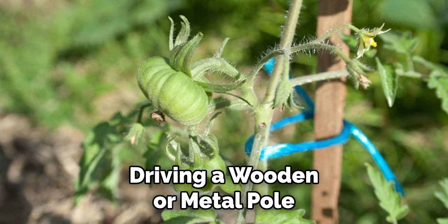 Driving a Wooden or Metal Pole