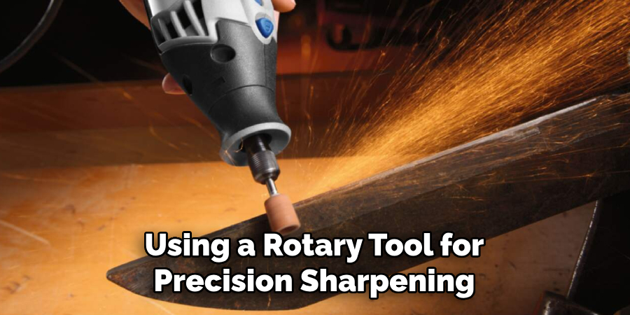 Using a Rotary Tool for Precision Sharpening