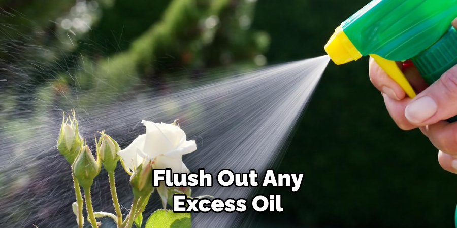 Flush Out Any Excess Oil