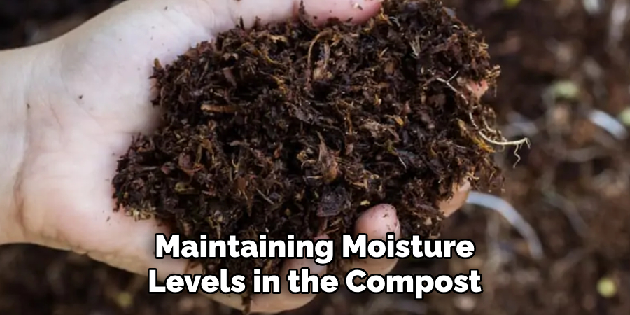 Maintaining Moisture Levels in the Compost