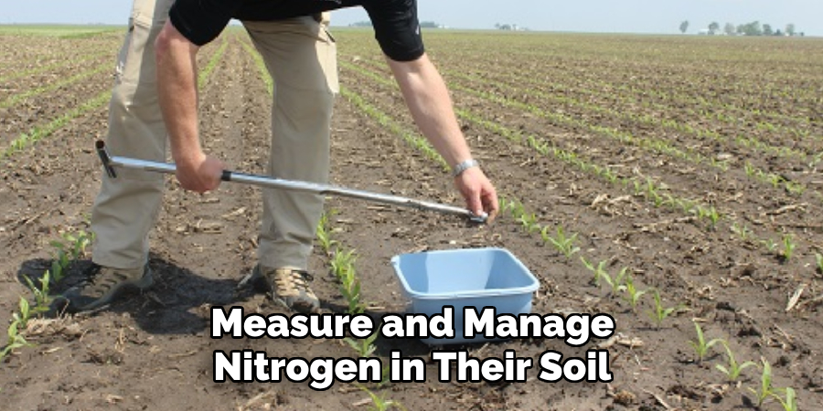 Measure and Manage Nitrogen in Their Soil