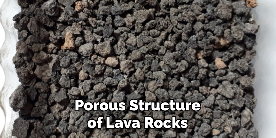 Porous Structure of Lava Rocks