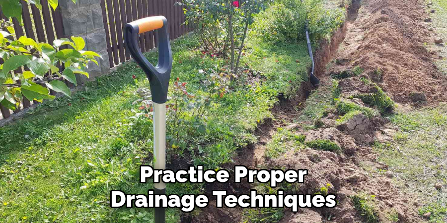 Practice Proper Drainage Techniques