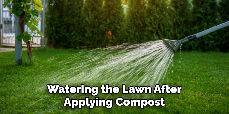 Watering the Lawn After Applying Compost