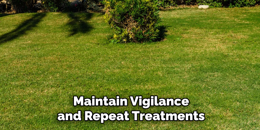 Maintain Vigilance and Repeat Treatments