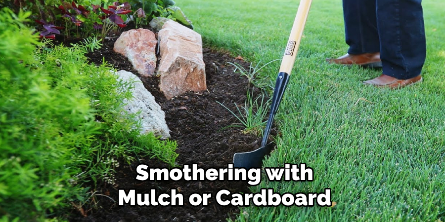Smothering with Mulch or Cardboard