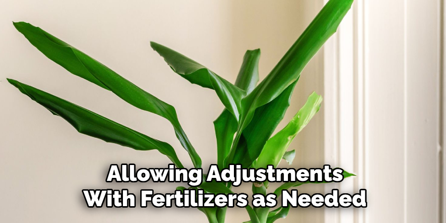 Allowing Adjustments
With Fertilizers as Needed
