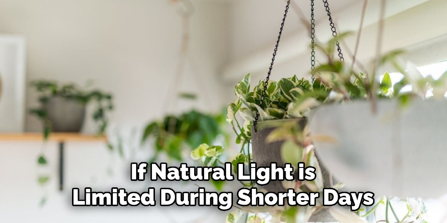 If Natural Light is
Limited During Shorter Days