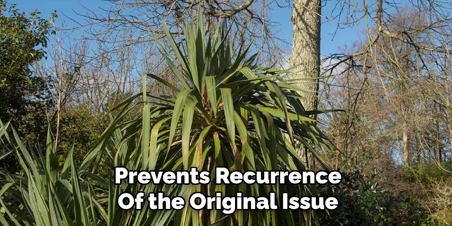 Prevents Recurrence
Of the Original Issue