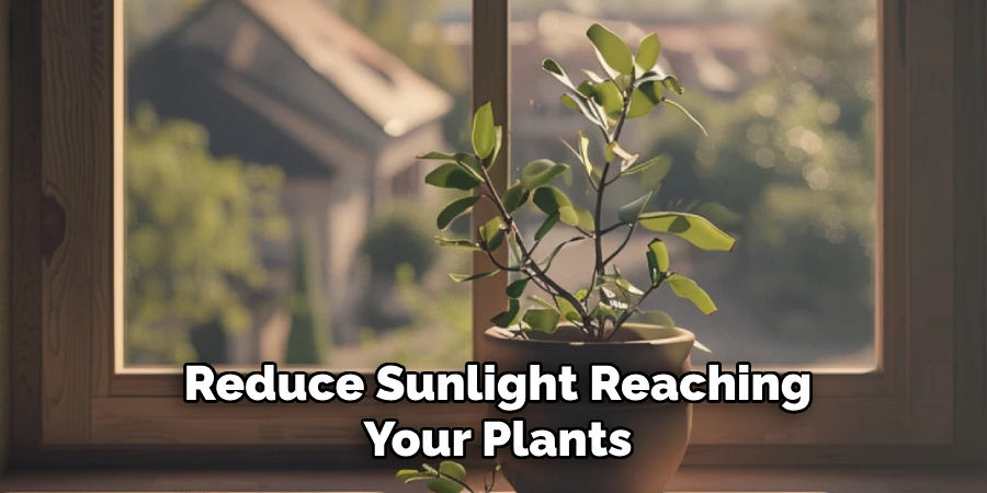 Reduce Sunlight Reaching
Your Plants