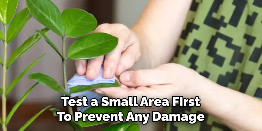 Test a Small Area First
To Prevent Any Damage
