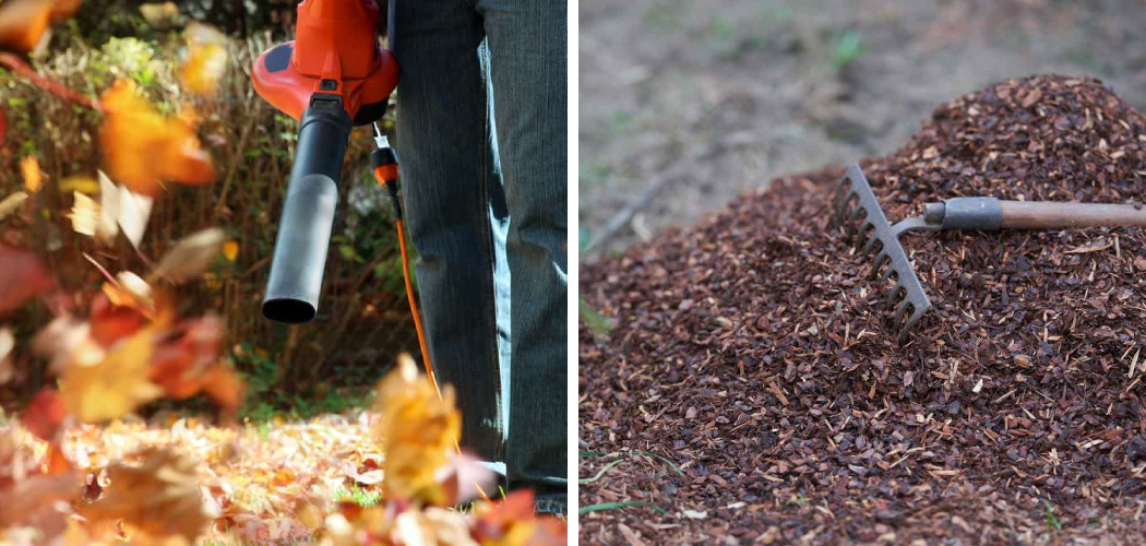 How to Blow Leaves Out of Mulch