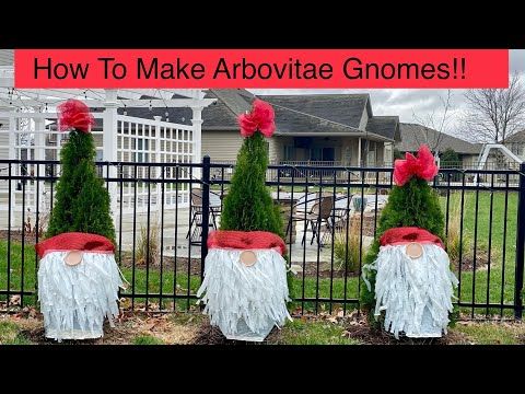 How to Decorate Arborvitae for Christmas
