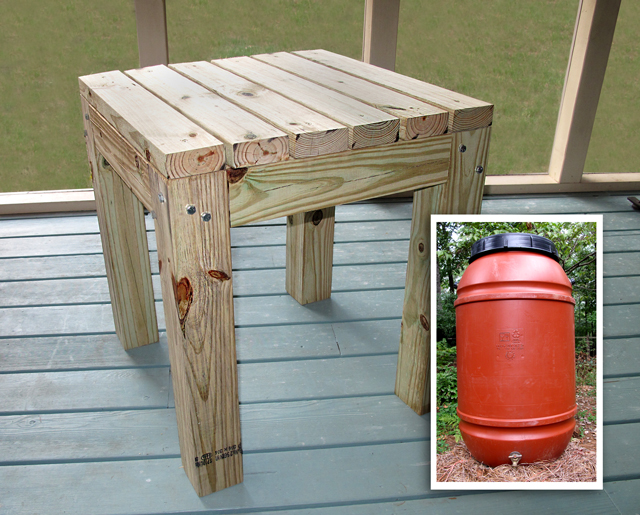 How to Build a Stand for a Rain Barrel