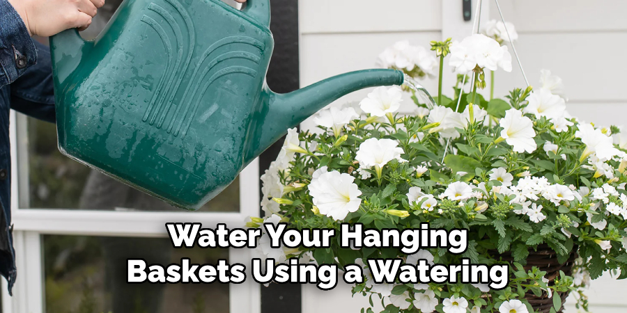 Water Your Hanging Baskets Using a Watering