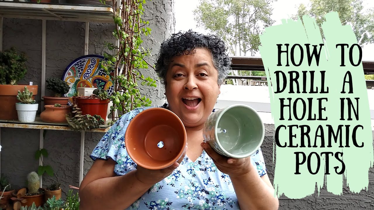 How to Drill Holes in a Ceramic Pot