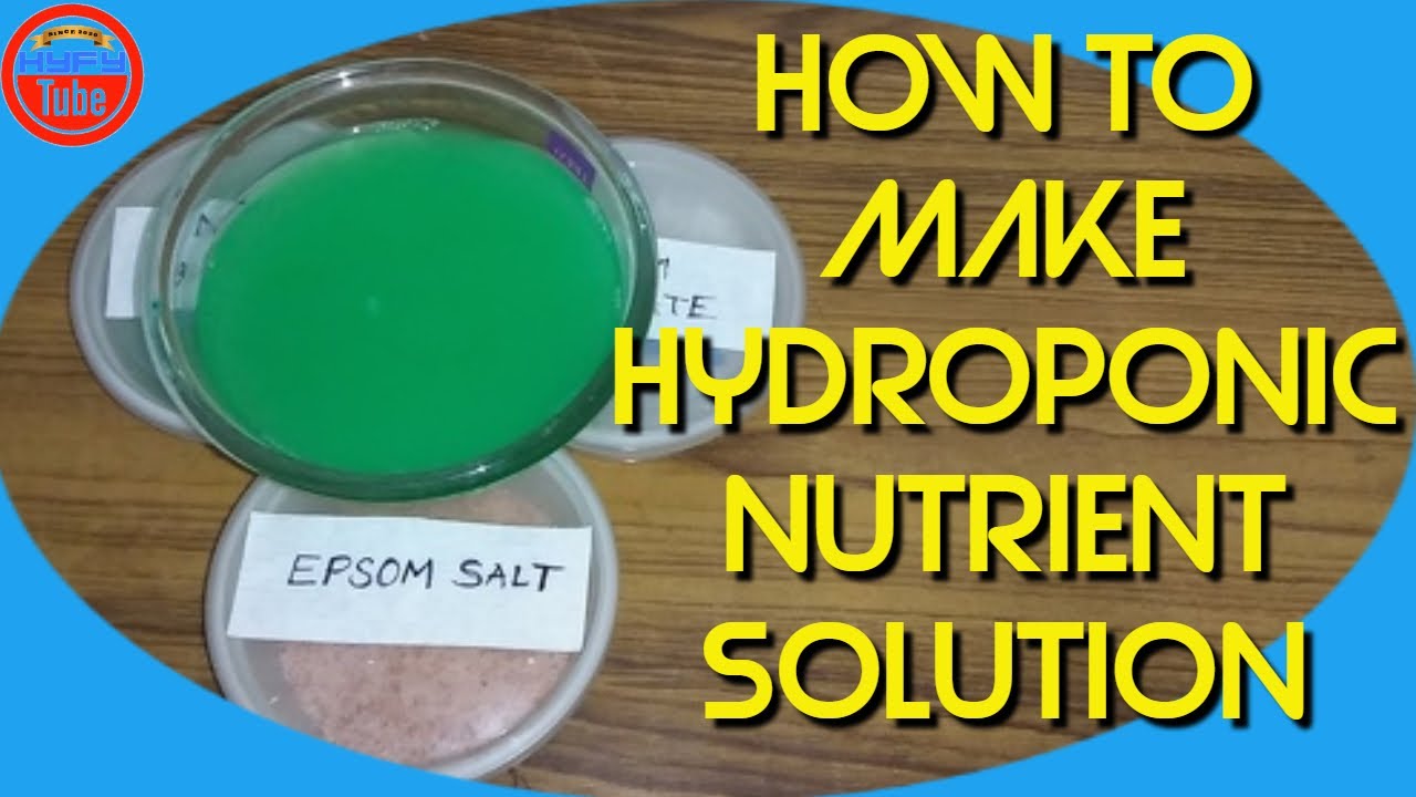 How to Make Organic Hydroponic Solution at Home