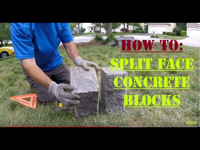 How to Split Landscaping Blocks