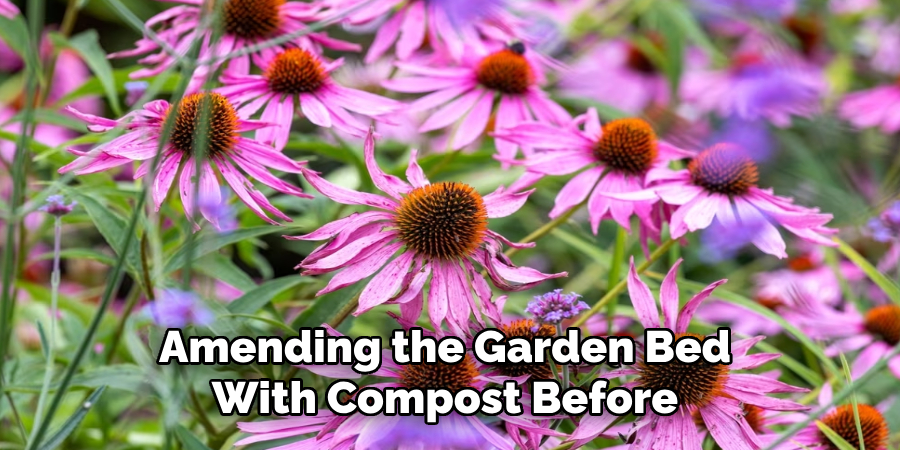 Amending the Garden Bed 
With Compost Before
