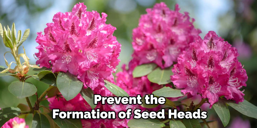 Prevent the
Formation of Seed Heads