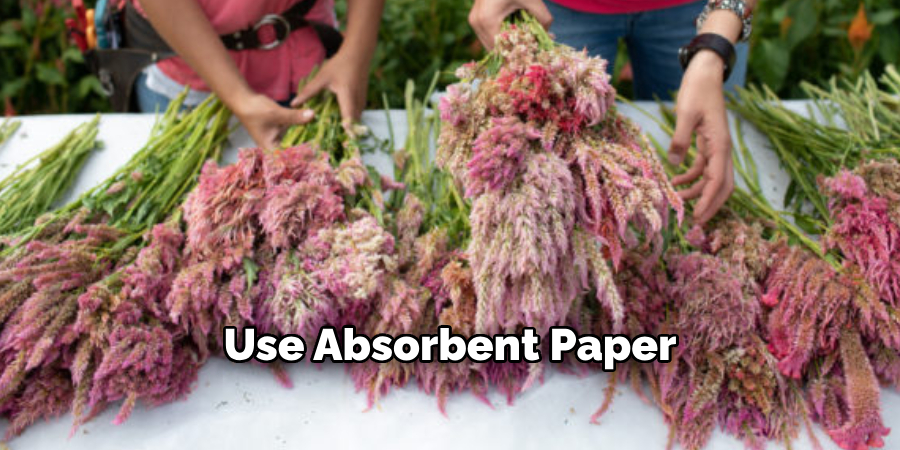 Use Absorbent Paper